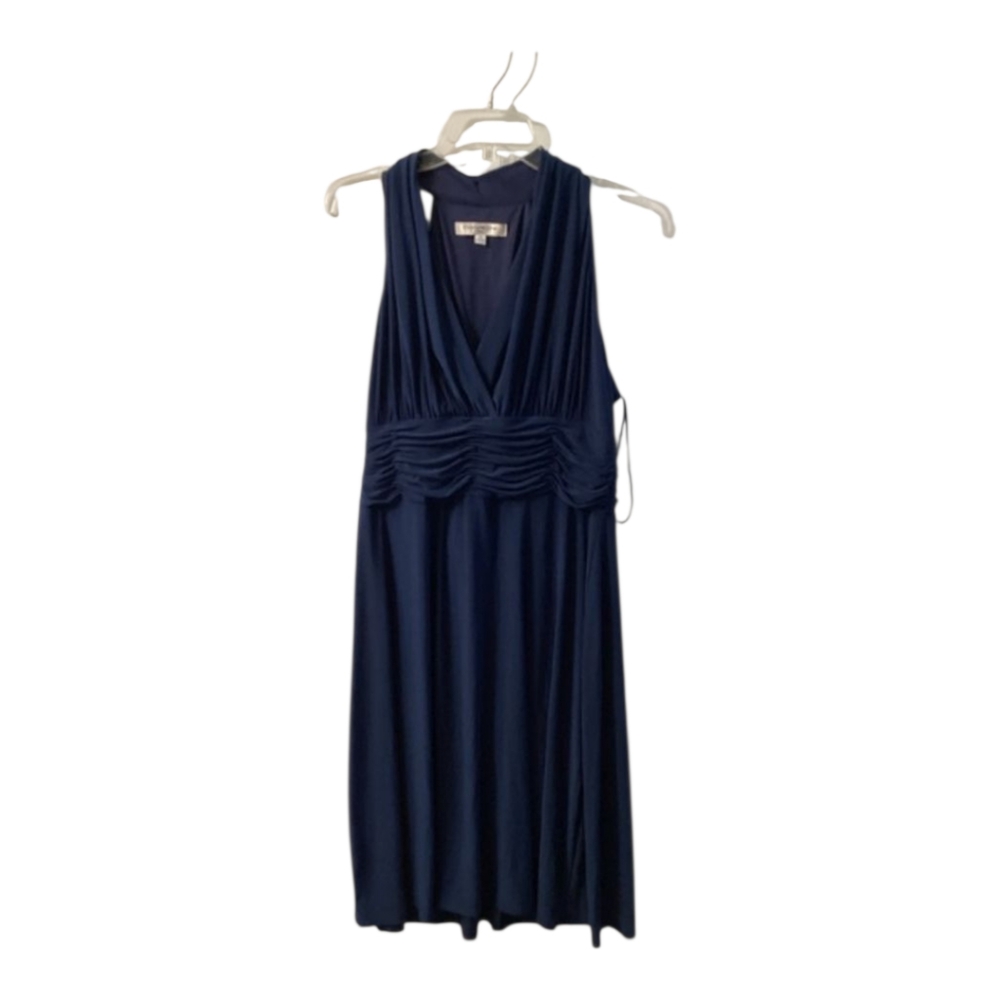 Evan Picone Navy Blue‎ Midi Dress